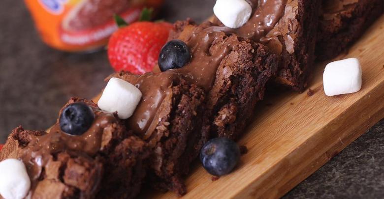 طريقة عمل براونيز الشوكولاتة بطريقة سريعة وشهية