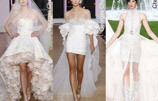 فساتين الزفاف واللون الأبيض اللامع وأجمل التصاميم لربيع 2018